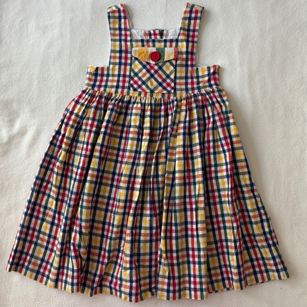 Luli & Me Cotton Flannel Jumper Size 4 100% Cotton